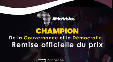 AfricTivistes présente le Champion de la Gouvernance et démocratie en Afrique le 24 novembre