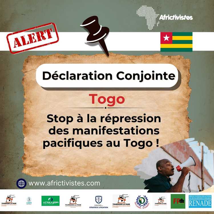 [Togo] Les organisations de la société civile et les mouvements citoyens africains dénoncent la répression des manifestations pacifiques