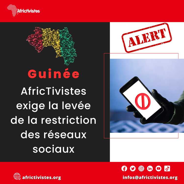 [République de Guinée] AfricTivistes exige la levée de la restriction des réseaux sociaux