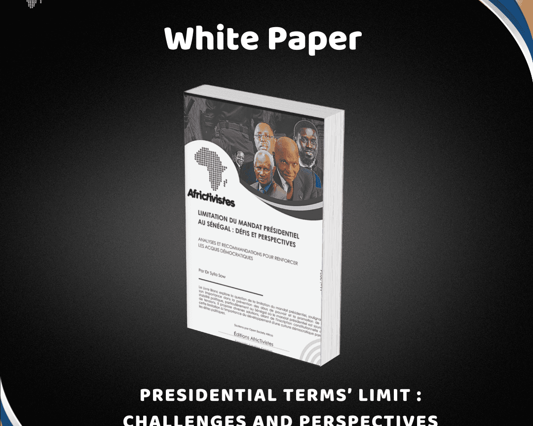 AfricTivistes releases white paper on presidential terms’ limit