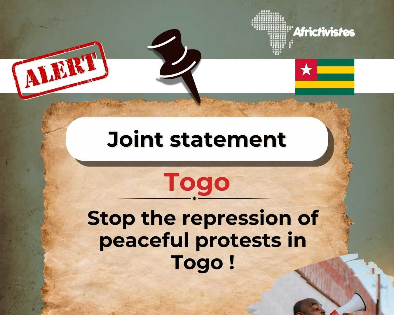 [Togo] Civil society organisations and African citizen movements condemn the repression of peaceful demonstrations