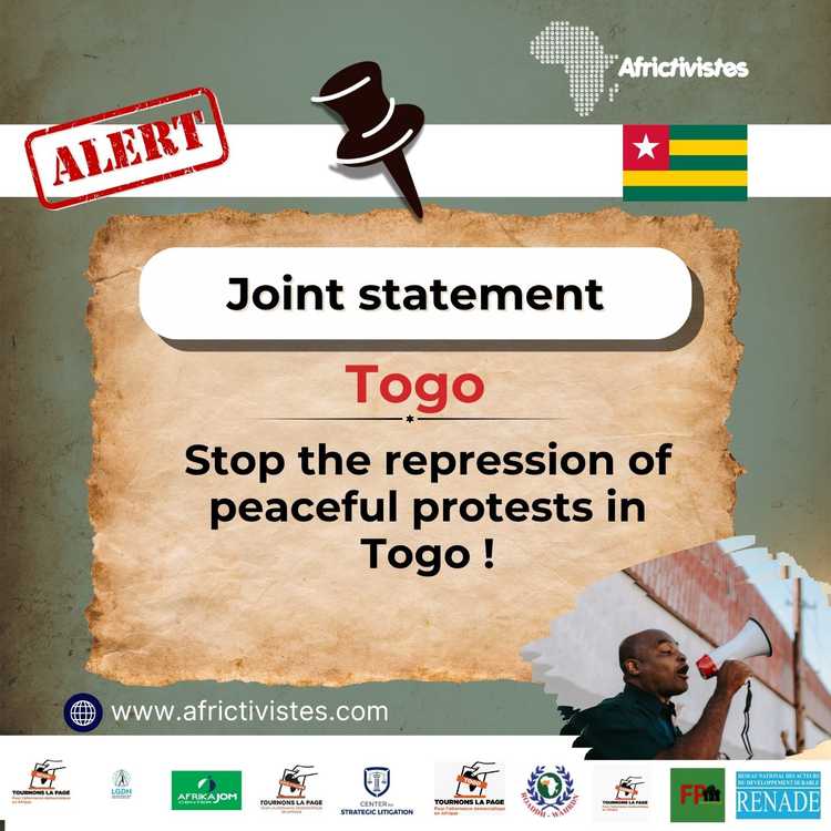 [Togo] Civil society organisations and African citizen movements condemn the repression of peaceful demonstrations