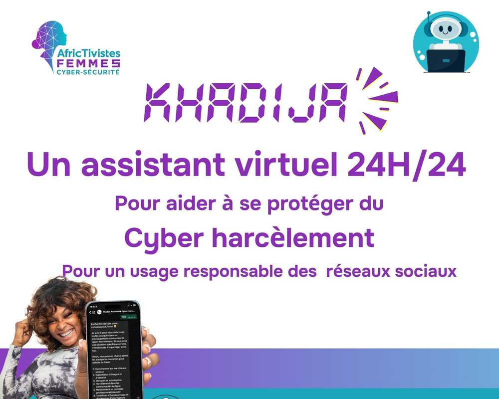 Le ChatBot Khadija, un assistant virtuel pour une utilisation sûre, responsable des réseaux sociaux et pour  la lutte contre le cyberharcèlement 