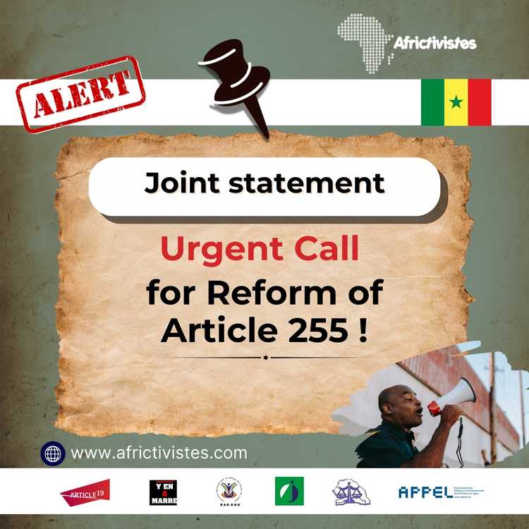 [Senegal] Civil society demands urgent reform of Article 255 of the Criminal Code