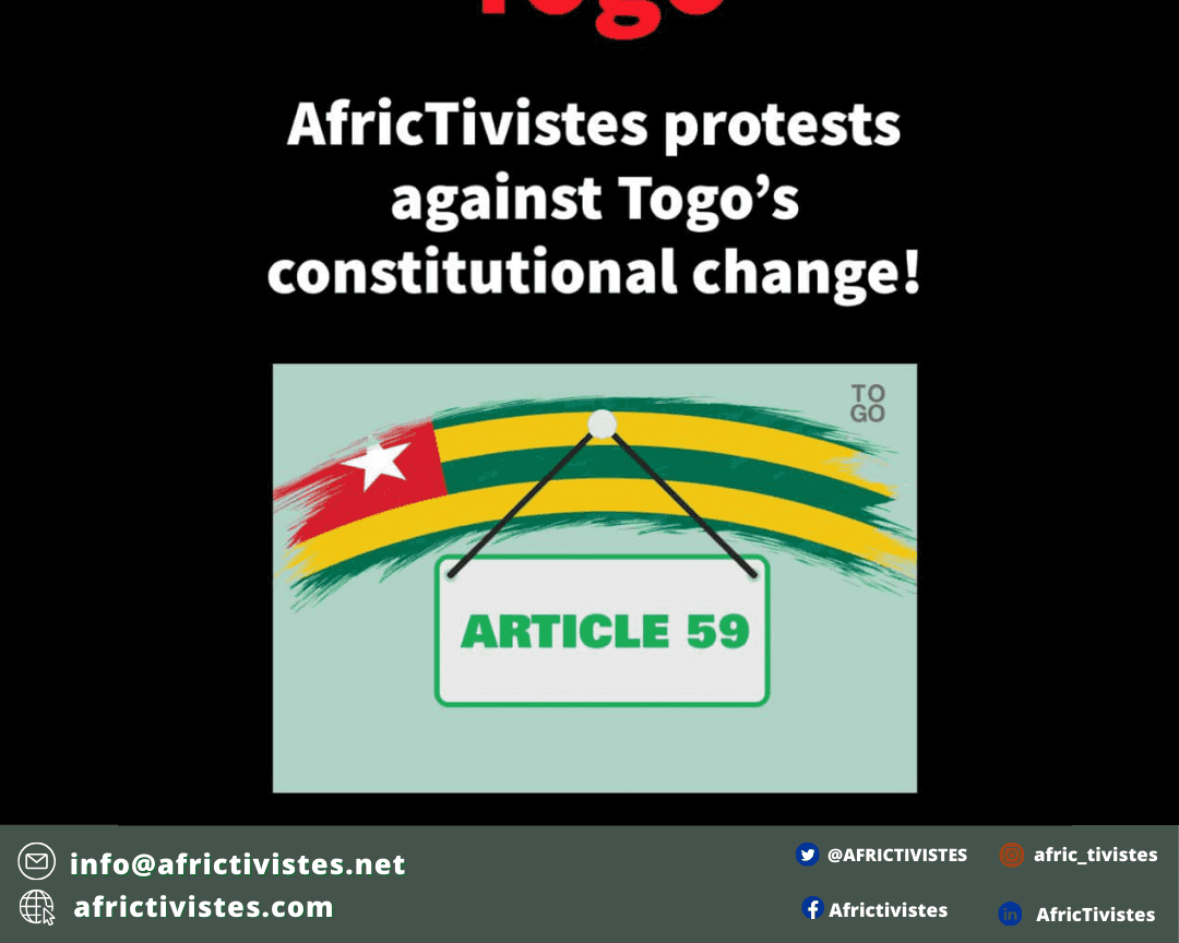AfricTivistes protests against Togo’s constitutional change!