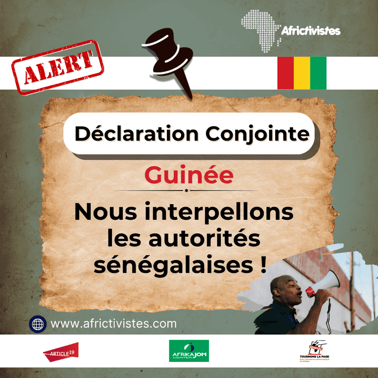 [Guinée] Les organisations de la société civile sénégalaise, interpellent les autorités sénégalaises sur les enlèvements des activistes, journalistes et leaders politiques en Guinée !