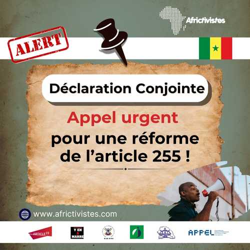 [Senegal] La société civile exige une réforme urgente de l’article 255 du Code pénal
