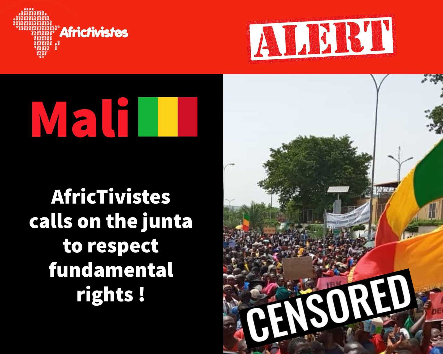 [Mali] AfricTivistes calls on the junta to respect fundamental rights!