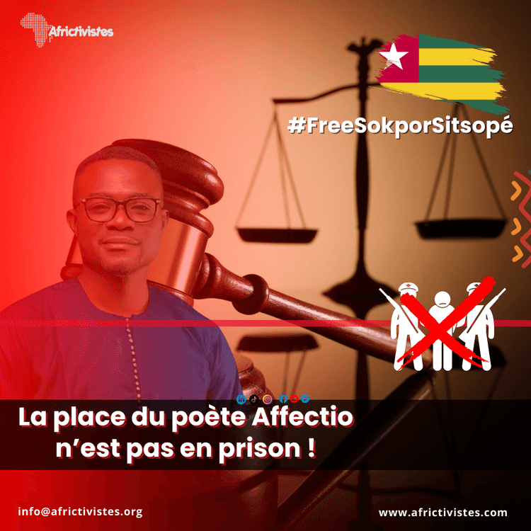 [Togo]: la place d’un poète n’est pas en prison !